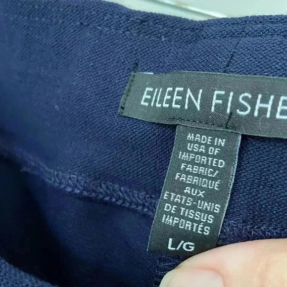 Eileen Fisher System Slim Ankle Stretch Crepe Pants size Large - Picture 4 of 8